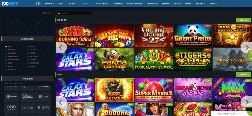 1xbet slot oyunu