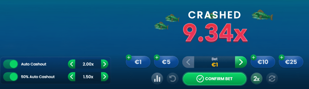 big bass crash cashout